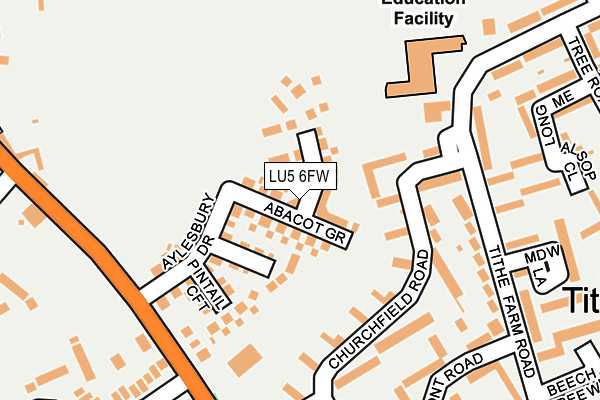 LU5 6FW map - OS OpenMap – Local (Ordnance Survey) LU5 6FW map - OS OpenMap – Local (Ordnance Survey)