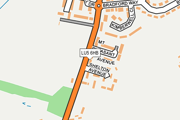 LU5 6HB map - OS OpenMap – Local (Ordnance Survey) LU5 6HB map - OS OpenMap – Local (Ordnance Survey)