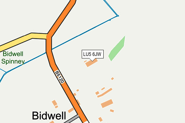 LU5 6JW map - OS OpenMap – Local (Ordnance Survey) LU5 6JW map - OS OpenMap – Local (Ordnance Survey)