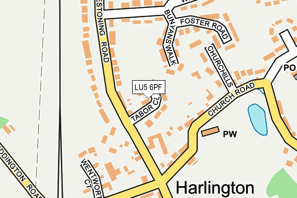 LU5 6PF map - OS OpenMap – Local (Ordnance Survey) LU5 6PF map - OS OpenMap – Local (Ordnance Survey)