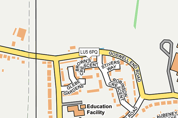 LU5 6PQ map - OS OpenMap – Local (Ordnance Survey) LU5 6PQ map - OS OpenMap – Local (Ordnance Survey)