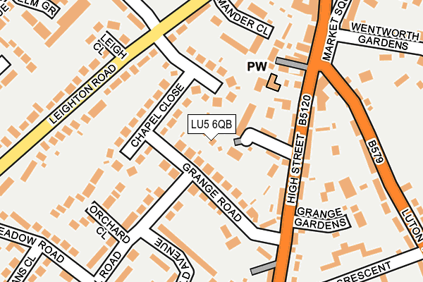LU5 6QB map - OS OpenMap – Local (Ordnance Survey) LU5 6QB map - OS OpenMap – Local (Ordnance Survey)