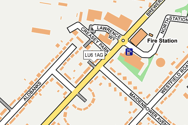 LU6 1AG map - OS OpenMap – Local (Ordnance Survey) LU6 1AG map - OS OpenMap – Local (Ordnance Survey)