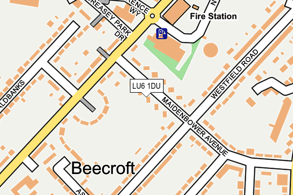 LU6 1DU map - OS OpenMap – Local (Ordnance Survey) LU6 1DU map - OS OpenMap – Local (Ordnance Survey)