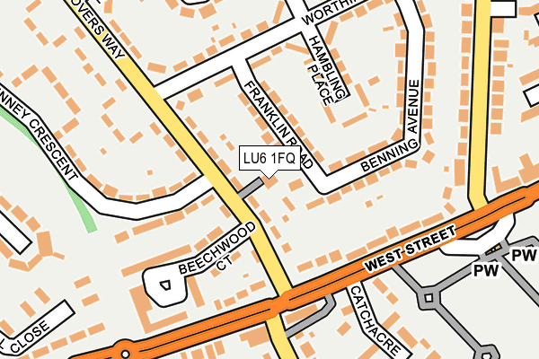 LU6 1FQ map - OS OpenMap – Local (Ordnance Survey) LU6 1FQ map - OS OpenMap – Local (Ordnance Survey)