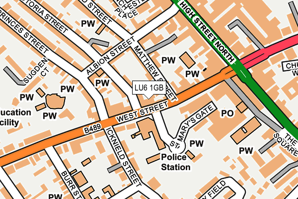 LU6 1GB map - OS OpenMap – Local (Ordnance Survey) LU6 1GB map - OS OpenMap – Local (Ordnance Survey)
