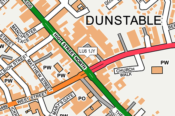 LU6 1JY map - OS OpenMap – Local (Ordnance Survey) LU6 1JY map - OS OpenMap – Local (Ordnance Survey)