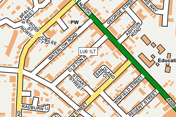 LU6 1LT map - OS OpenMap – Local (Ordnance Survey) LU6 1LT map - OS OpenMap – Local (Ordnance Survey)