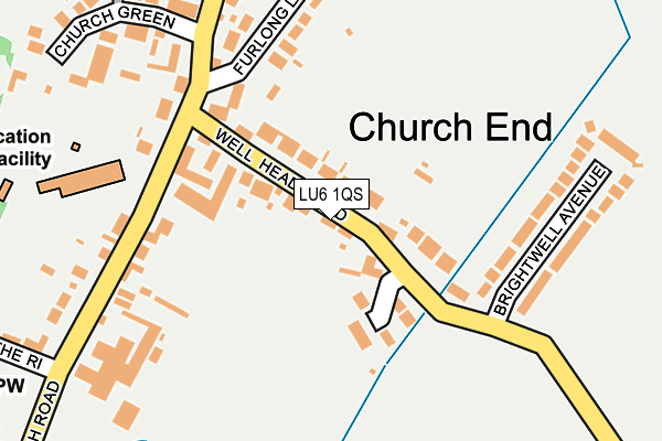 LU6 1QS map - OS OpenMap – Local (Ordnance Survey) LU6 1QS map - OS OpenMap – Local (Ordnance Survey)