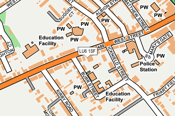 LU6 1SF map - OS OpenMap – Local (Ordnance Survey) LU6 1SF map - OS OpenMap – Local (Ordnance Survey)