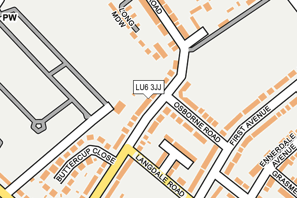 LU6 3JJ map - OS OpenMap – Local (Ordnance Survey) LU6 3JJ map - OS OpenMap – Local (Ordnance Survey)