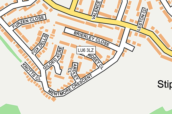 LU6 3LZ map - OS OpenMap – Local (Ordnance Survey) LU6 3LZ map - OS OpenMap – Local (Ordnance Survey)