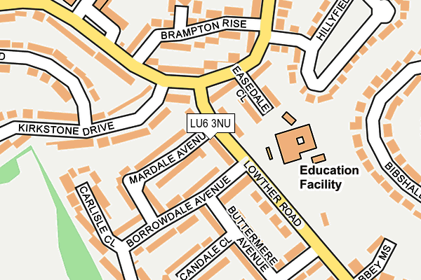 LU6 3NU map - OS OpenMap – Local (Ordnance Survey) LU6 3NU map - OS OpenMap – Local (Ordnance Survey)