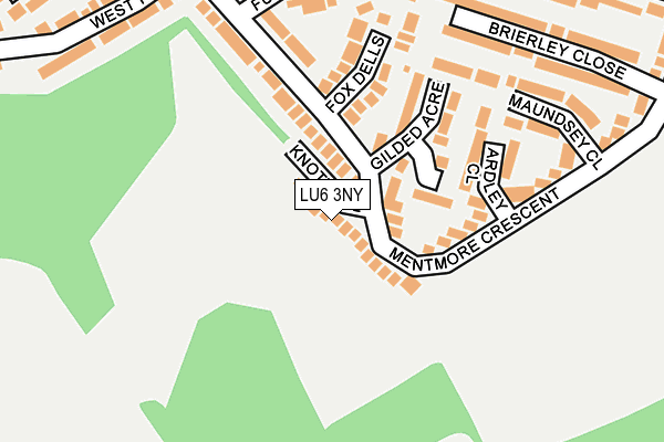 LU6 3NY map - OS OpenMap – Local (Ordnance Survey) LU6 3NY map - OS OpenMap – Local (Ordnance Survey)