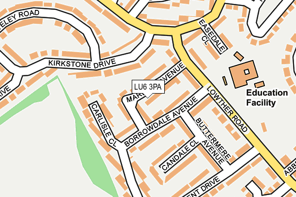 LU6 3PA map - OS OpenMap – Local (Ordnance Survey) LU6 3PA map - OS OpenMap – Local (Ordnance Survey)