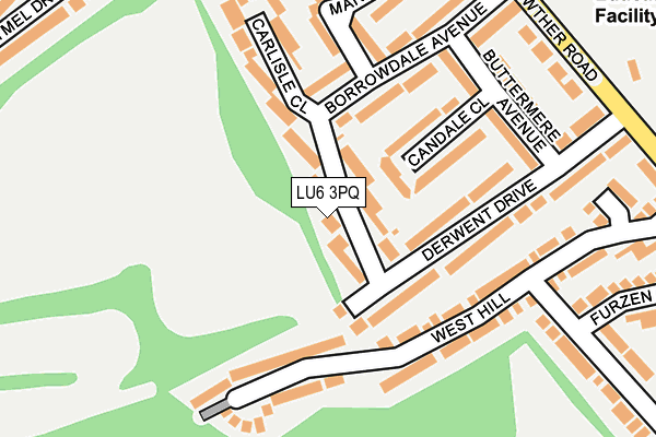 LU6 3PQ map - OS OpenMap – Local (Ordnance Survey) LU6 3PQ map - OS OpenMap – Local (Ordnance Survey)