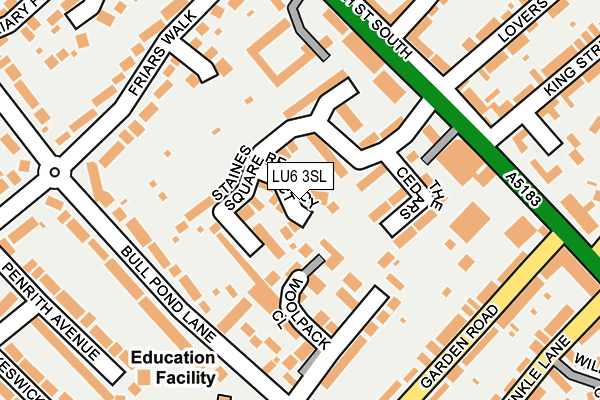 LU6 3SL map - OS OpenMap – Local (Ordnance Survey) LU6 3SL map - OS OpenMap – Local (Ordnance Survey)