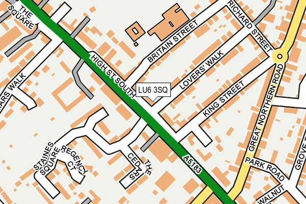 LU6 3SQ map - OS OpenMap – Local (Ordnance Survey) LU6 3SQ map - OS OpenMap – Local (Ordnance Survey)
