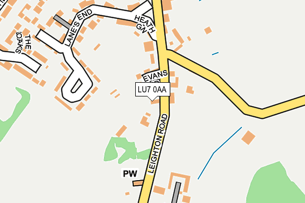 LU7 0AA map - OS OpenMap – Local (Ordnance Survey) LU7 0AA map - OS OpenMap – Local (Ordnance Survey)