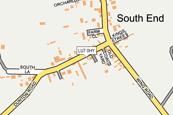 LU7 0HY map - OS OpenMap – Local (Ordnance Survey)