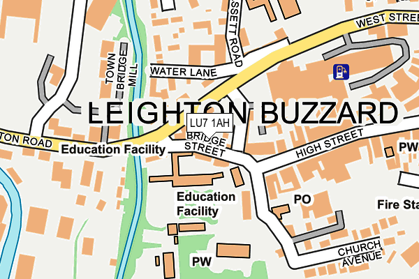LU7 1AH map - OS OpenMap – Local (Ordnance Survey) LU7 1AH map - OS OpenMap – Local (Ordnance Survey)