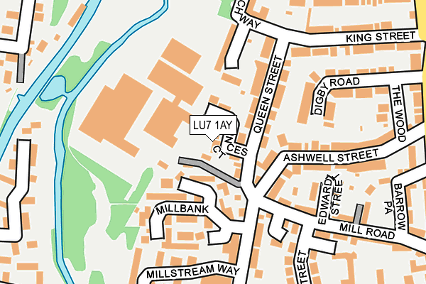 LU7 1AY map - OS OpenMap – Local (Ordnance Survey) LU7 1AY map - OS OpenMap – Local (Ordnance Survey)