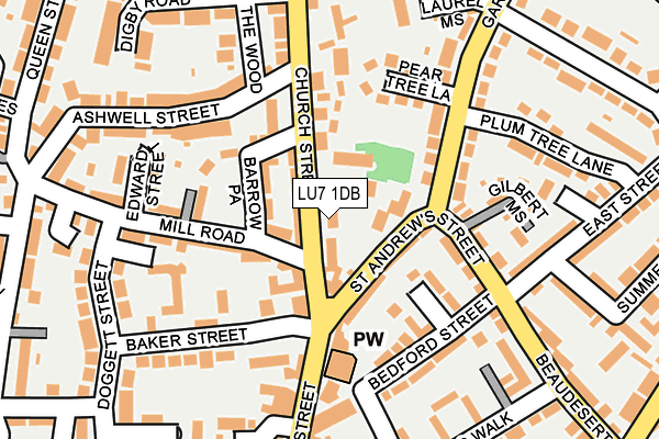 LU7 1DB map - OS OpenMap – Local (Ordnance Survey) LU7 1DB map - OS OpenMap – Local (Ordnance Survey)