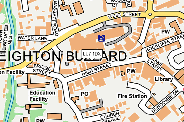 LU7 1DX map - OS OpenMap – Local (Ordnance Survey) LU7 1DX map - OS OpenMap – Local (Ordnance Survey)