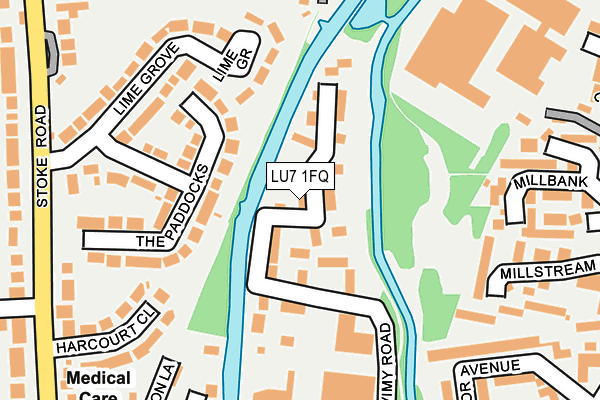 LU7 1FQ map - OS OpenMap – Local (Ordnance Survey) LU7 1FQ map - OS OpenMap – Local (Ordnance Survey)