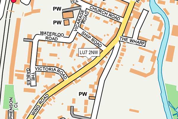 LU7 2NW map - OS OpenMap – Local (Ordnance Survey) LU7 2NW map - OS OpenMap – Local (Ordnance Survey)