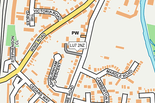 LU7 2NZ map - OS OpenMap – Local (Ordnance Survey) LU7 2NZ map - OS OpenMap – Local (Ordnance Survey)