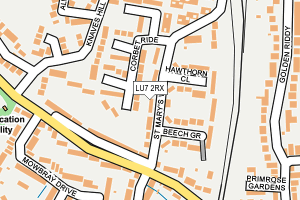 LU7 2RX map - OS OpenMap – Local (Ordnance Survey) LU7 2RX map - OS OpenMap – Local (Ordnance Survey)