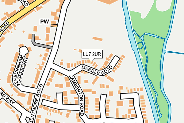LU7 2UR map - OS OpenMap – Local (Ordnance Survey) LU7 2UR map - OS OpenMap – Local (Ordnance Survey)