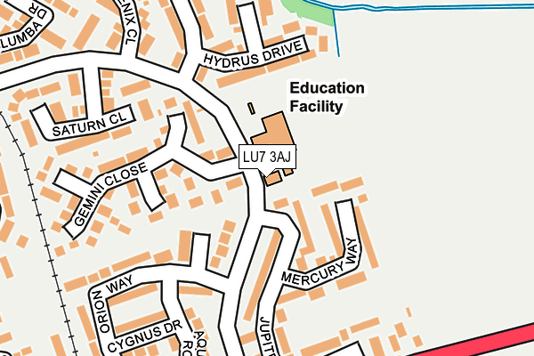 LU7 3AJ map - OS OpenMap – Local (Ordnance Survey) LU7 3AJ map - OS OpenMap – Local (Ordnance Survey)