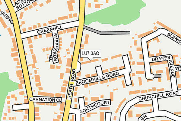 LU7 3AQ map - OS OpenMap – Local (Ordnance Survey) LU7 3AQ map - OS OpenMap – Local (Ordnance Survey)