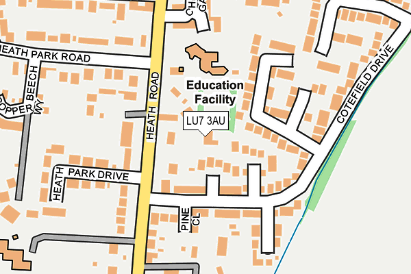 LU7 3AU map - OS OpenMap – Local (Ordnance Survey) LU7 3AU map - OS OpenMap – Local (Ordnance Survey)