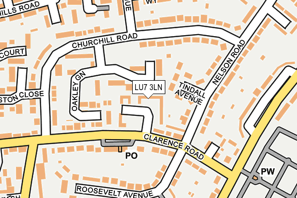 LU7 3LN map - OS OpenMap – Local (Ordnance Survey) LU7 3LN map - OS OpenMap – Local (Ordnance Survey)