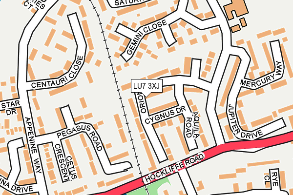 LU7 3XJ map - OS OpenMap – Local (Ordnance Survey) LU7 3XJ map - OS OpenMap – Local (Ordnance Survey)