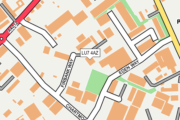 LU7 4AZ map - OS OpenMap – Local (Ordnance Survey) LU7 4AZ map - OS OpenMap – Local (Ordnance Survey)