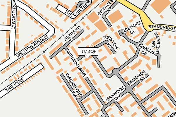 LU7 4QF map - OS OpenMap – Local (Ordnance Survey) LU7 4QF map - OS OpenMap – Local (Ordnance Survey)