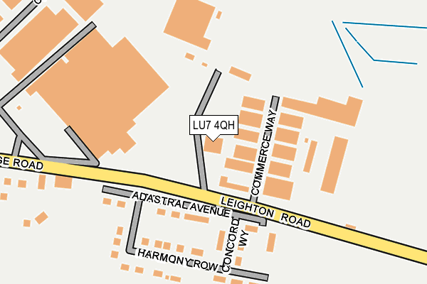 LU7 4QH map - OS OpenMap – Local (Ordnance Survey) LU7 4QH map - OS OpenMap – Local (Ordnance Survey)