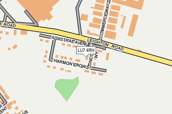 LU7 4RH map - OS OpenMap – Local (Ordnance Survey) LU7 4RH map - OS OpenMap – Local (Ordnance Survey)