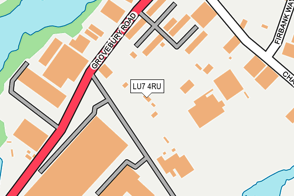 LU7 4RU map - OS OpenMap – Local (Ordnance Survey) LU7 4RU map - OS OpenMap – Local (Ordnance Survey)