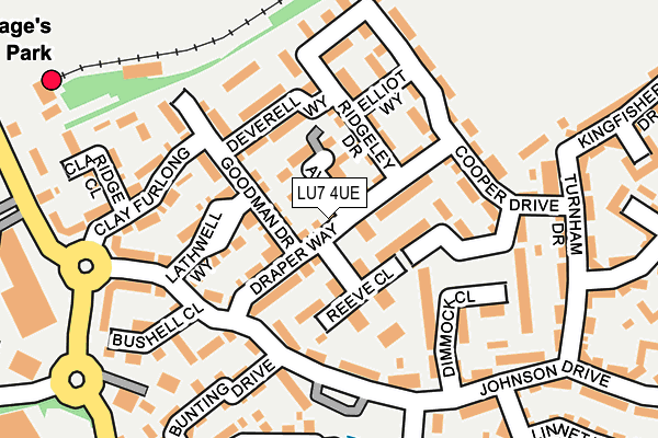 LU7 4UE map - OS OpenMap – Local (Ordnance Survey) LU7 4UE map - OS OpenMap – Local (Ordnance Survey)