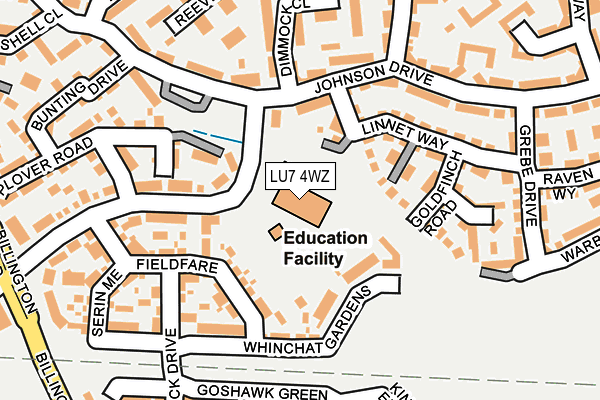 LU7 4WZ map - OS OpenMap – Local (Ordnance Survey) LU7 4WZ map - OS OpenMap – Local (Ordnance Survey)