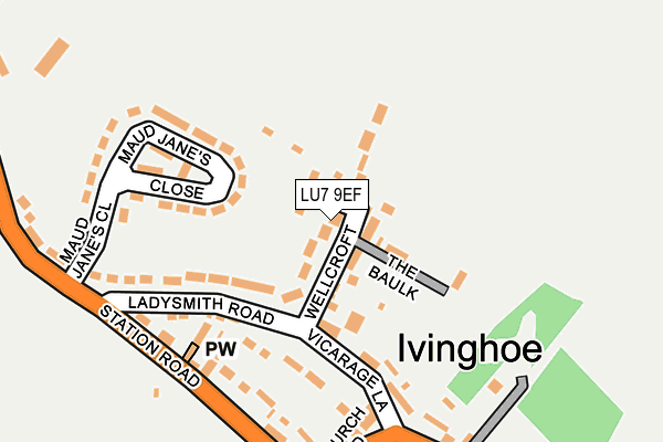 LU7 9EF map - OS OpenMap – Local (Ordnance Survey) LU7 9EF map - OS OpenMap – Local (Ordnance Survey)