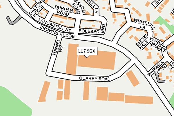 LU7 9GX map - OS OpenMap – Local (Ordnance Survey) LU7 9GX map - OS OpenMap – Local (Ordnance Survey)