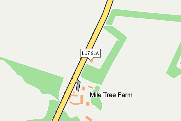 LU7 9LA map - OS OpenMap – Local (Ordnance Survey)