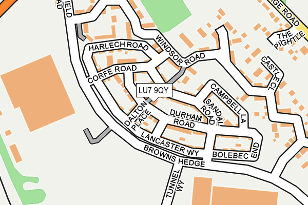 LU7 9QY map - OS OpenMap – Local (Ordnance Survey) LU7 9QY map - OS OpenMap – Local (Ordnance Survey)