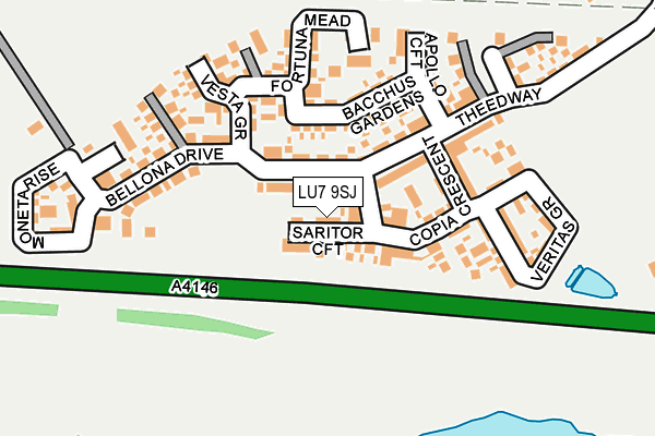 LU7 9SJ map - OS OpenMap – Local (Ordnance Survey) LU7 9SJ map - OS OpenMap – Local (Ordnance Survey)